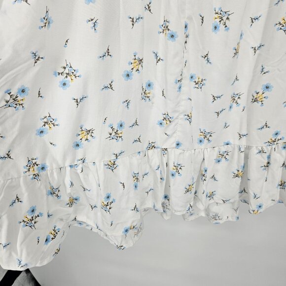 Rue Plus Dress Womens 4X Floral Sleeveless Summer Ruffle Hem Tie Waist Maxi - Picture 9 of 12